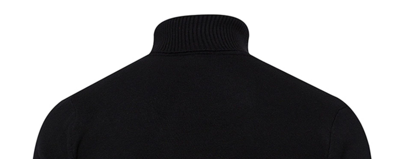 Maglione dolcevita da uomo unisex autunno e inverno maglione base pullover slim tinta unita a righe_voghion.com