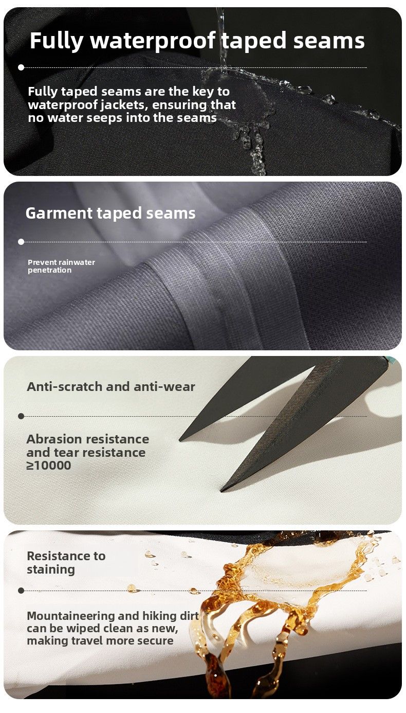 Giacca da trekking da viaggio calda foderata in pile, 3 in 1, antivento e impermeabile, da donna, per esterni, da uomo, Luo Tuo_voghion.com