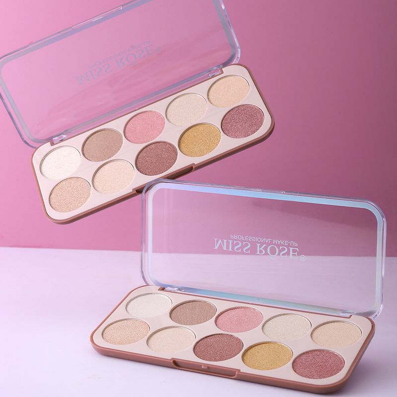 MISSROSE Natural Brightening Rouge Blush Palette Facial Contouring Pearlescent Fine Glitter Highlighter One Piece Palette Makeup_voghion.com