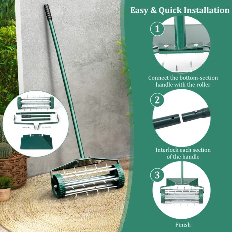 With 18 Lawn Rolling Splash-Proof Inch Aerator Fender For Garden_voghion.com