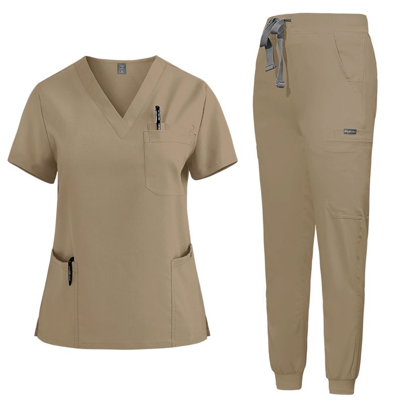 Dametøj Ny Farve, Sygeplejerskeuniform, Kortærmet Håndbørstninguniform Til Kvinder, Mundplejeuniform, Elastisk Hurtigtørrende Håndvaskuniform_voghion.com