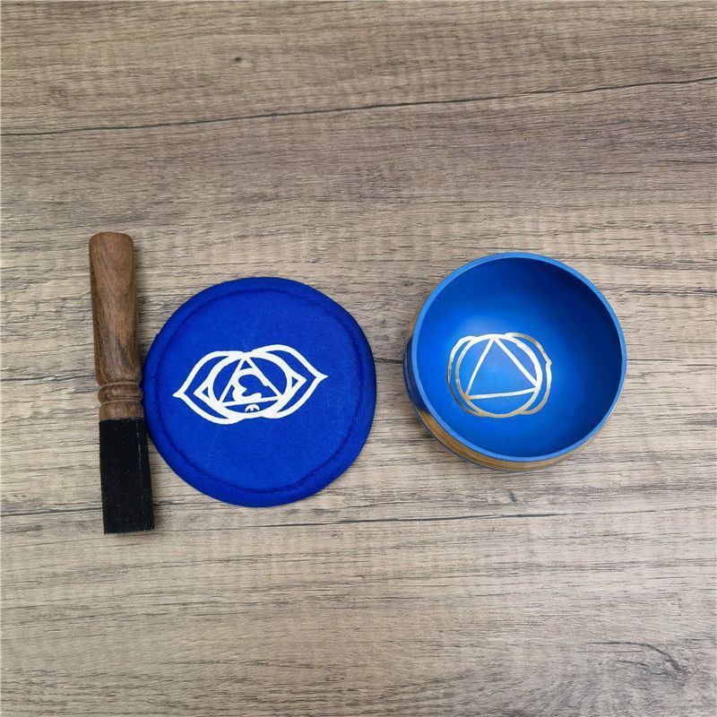 Nepal Singing Bowl Handmade Bowl Hand-Hammered Tibetan Singing Bowl Set - Stress Relief, Chakra Balancing & Meditation Tool_voghion.com