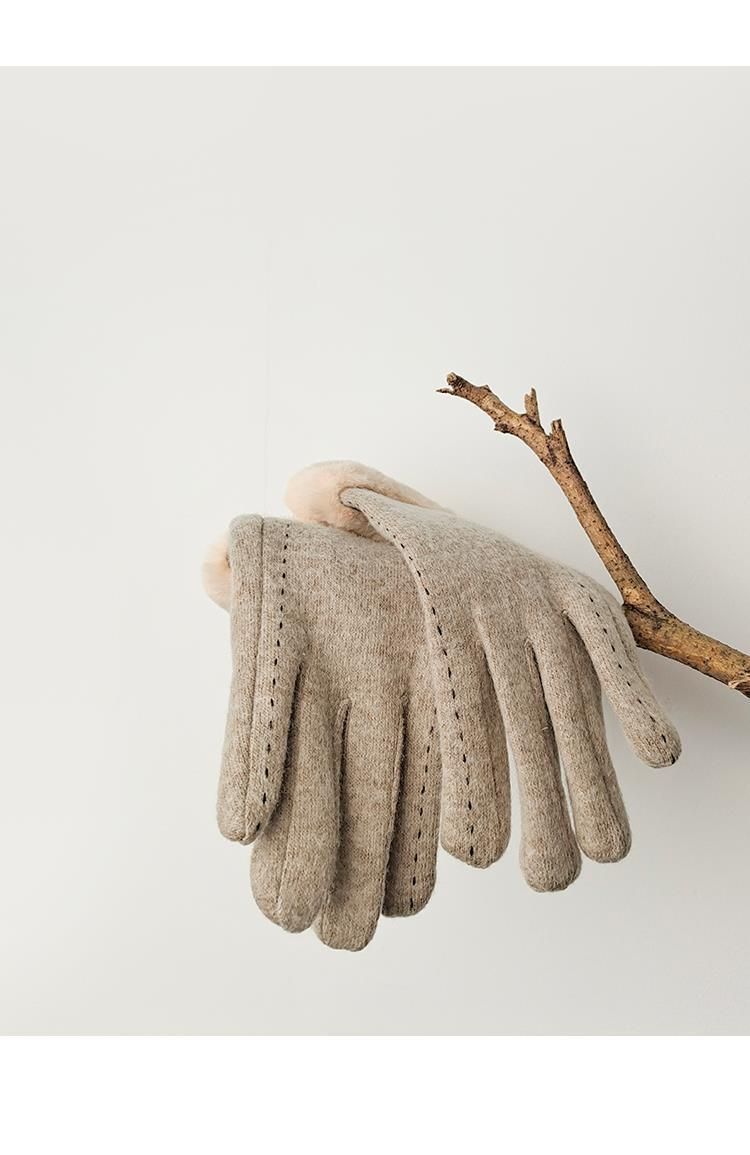 Women's Thickened Warm Winter Gloves With Touchscreen Capability Woolen Winter Gloves 2025 New Style_voghion.com