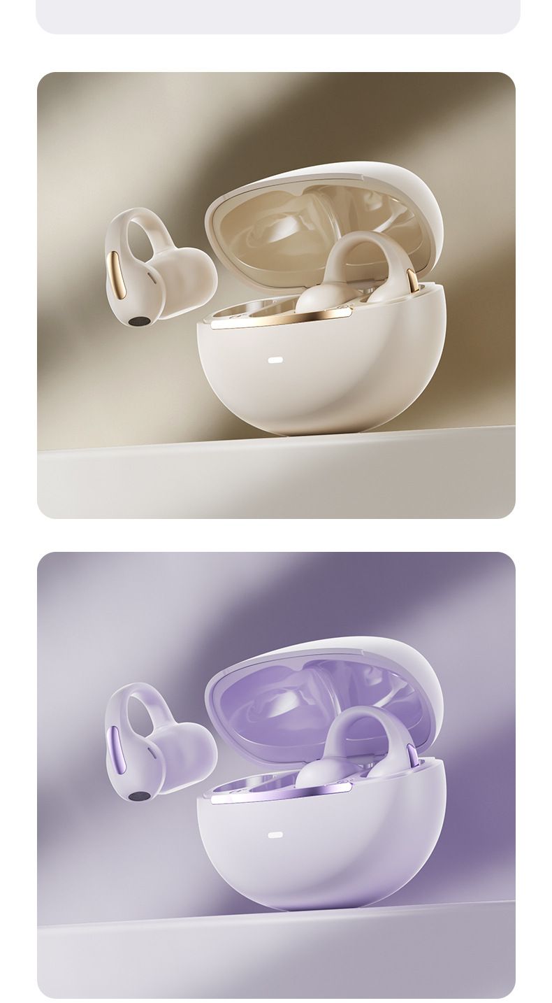 【High Quality】 New Battery Life Wireless Good Sound Quality In-Ear Clip-On Comfortable For Long Wear Bluetooth Earphones Private Model_voghion.com