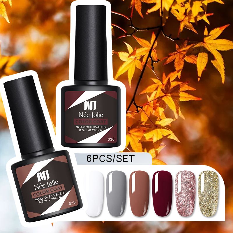 Nagelkleber Neues Nagellack-Set Phototherapie-Kleber Mattierte Pailletten Verstärkte waschfreie Versiegelungsschicht Nagellack-Basiskleber_voghion.com