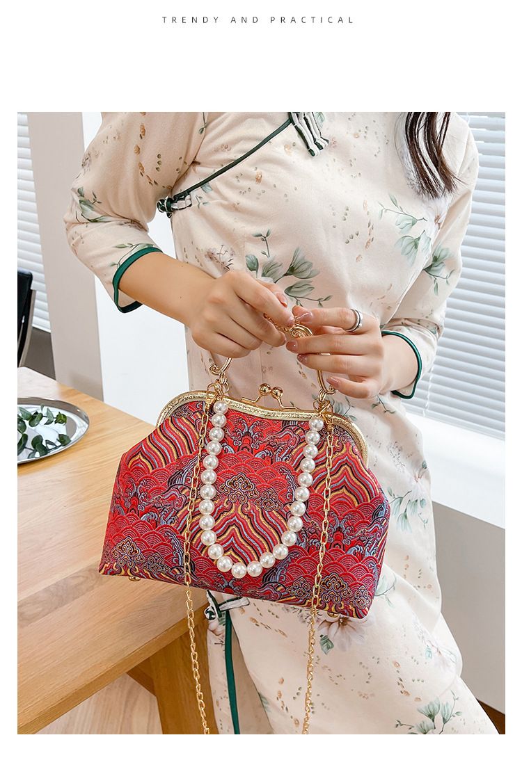 Große Kapazität Spitze Clip Damen Schulter Cheongsam High-End-Geschenk antike Tasche Perle Handtasche_voghion.com