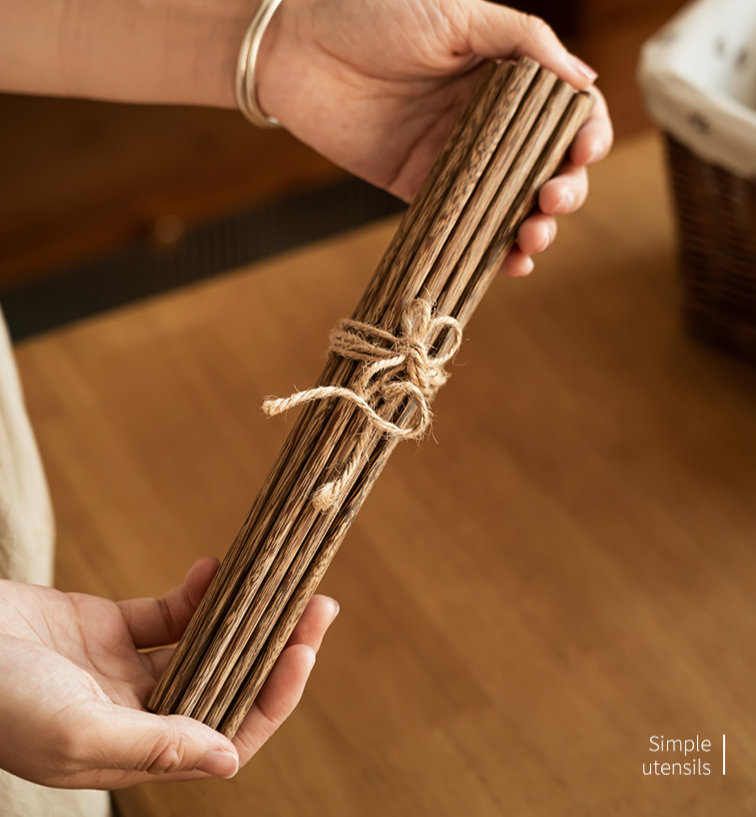 Zen Household Chinese Kitchen Tableware Chicken Wing Non-Slip Wooden High-End Style Chopsticks_voghion.com