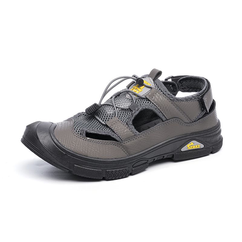 Große Sommersandalen, atmungsaktive Outdoor-Strandschuhe, coole und modische Mesh-Freizeitschuhe mit Perforation_voghion.com