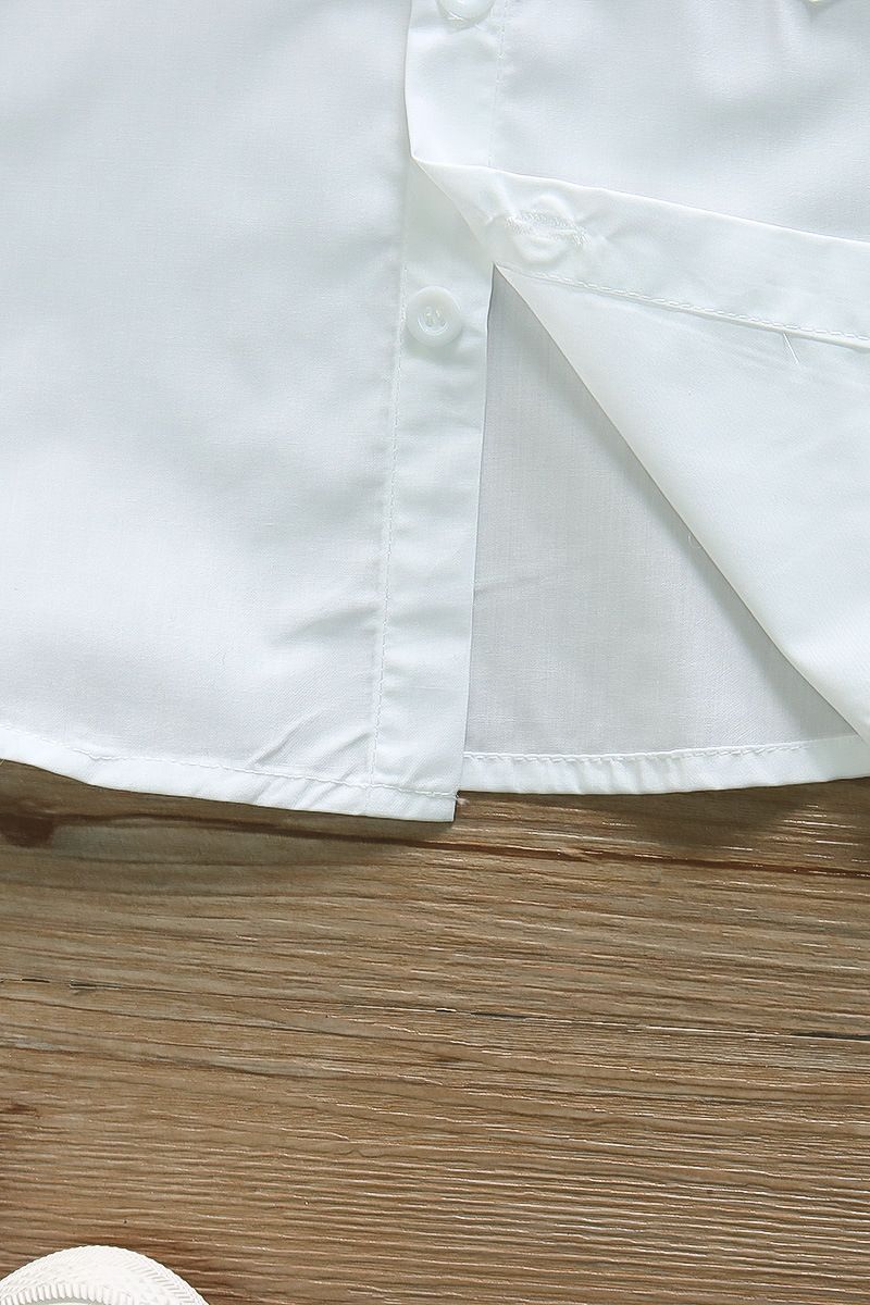 Kid's Clothing New Spring and Summer Boys Shirt + Shorts Set Gentleman Holiday Style Short Sleeve Shorts Two piece Set_voghion.com