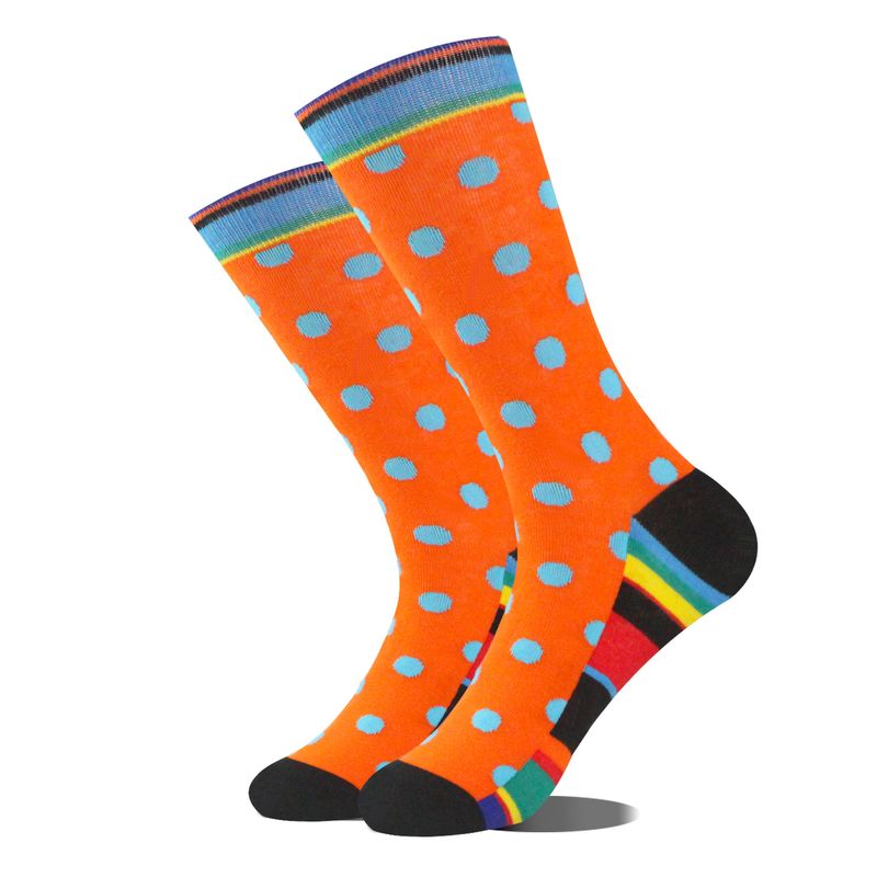 New style brand, same personalized mid length contrasting colors, men's cotton socks, trendy socks_voghion.com