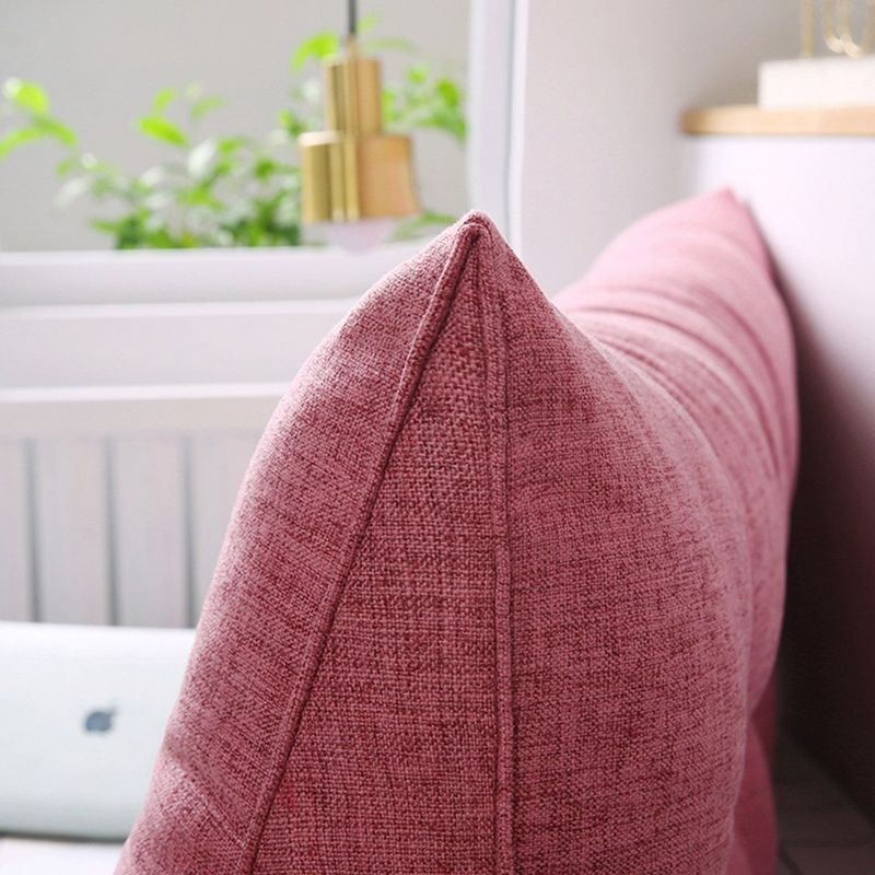 SOGA 100cm Red Triangular Wedge Bed Pillow Headboard Backrest Bedside Tatami Cushion Home Decor_voghion.com