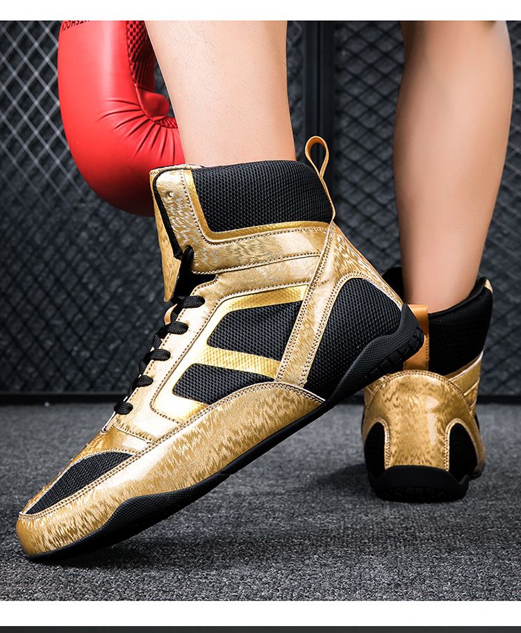 Nowe buty bokserskie Buty treningowe do hal Buty do walki w dużych rozmiarach Buty do walki do przysiadów_voghion.com