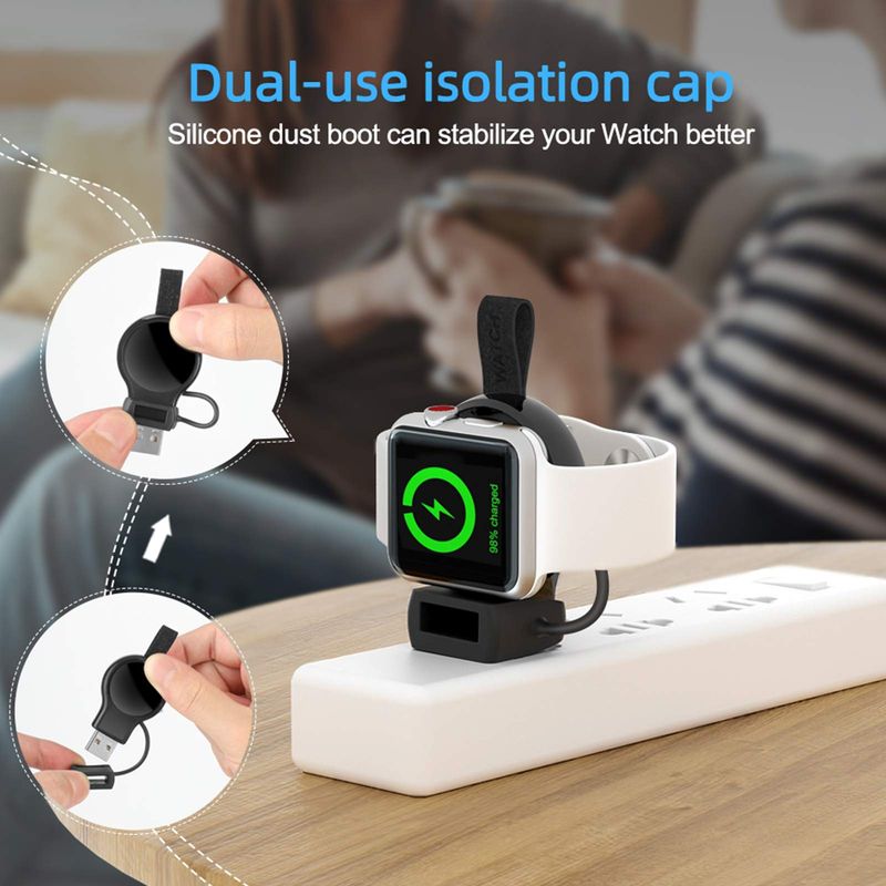 USB Wireless Magnetic For IPhone Watch Ultra2/1 10 9 8 7 6 5 4 3 2 1 SE Series Charger, Travel Cordless Charger_voghion.com