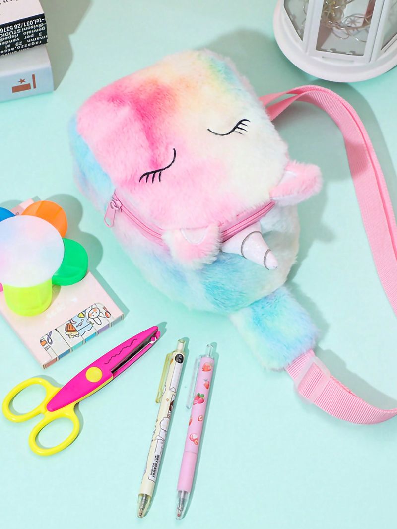 Neue Einhorn Cartoon Kinder Brust Tasche Schulter Tasche Nette Mädchen Münze Kleine Rucksack Brust Tasche_voghion.com