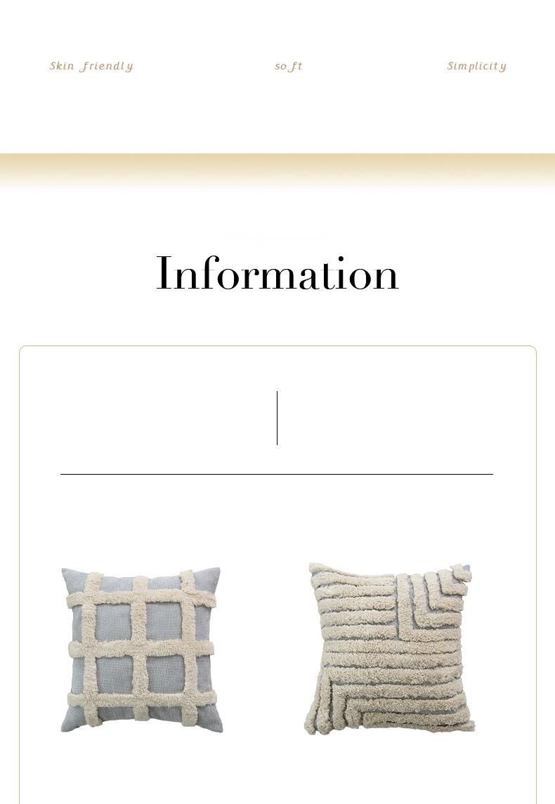 2025 Silent Wind Cream Color Series Tridimensional Cluster Modern Simple Light Luxury Pillow Cover Famous Host Sofa_voghion.com