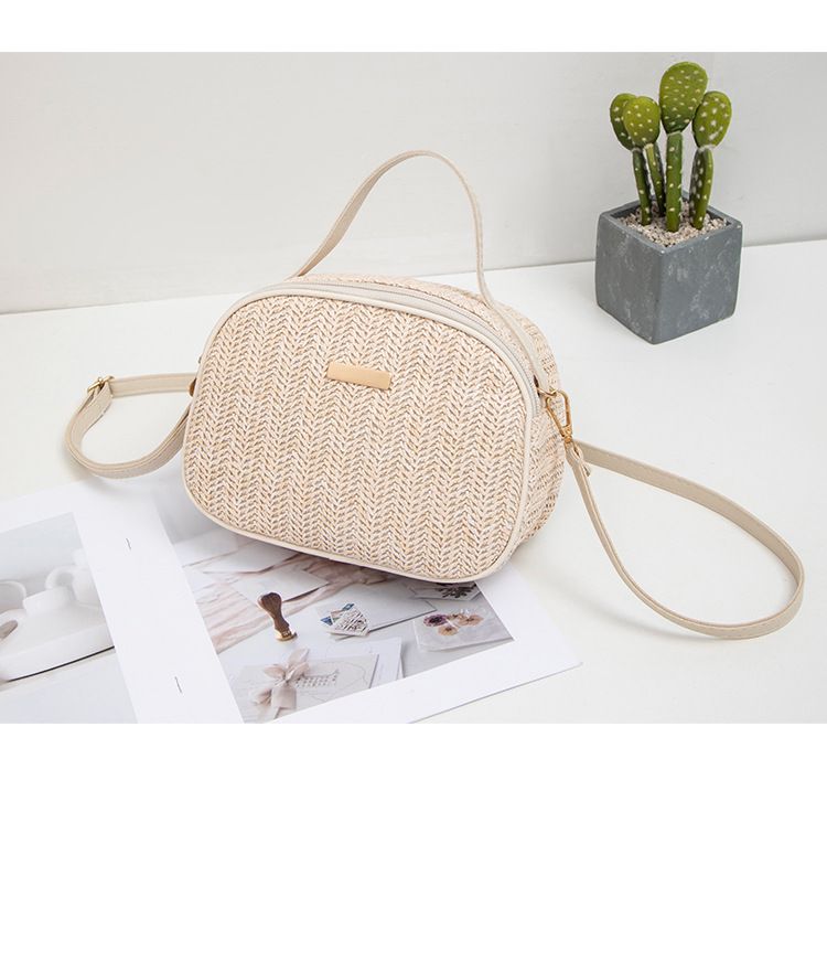 Women's Bag New Ladies Bag Straw Colored Hand Held Sequined Ladies Messenger Bag_voghion.com