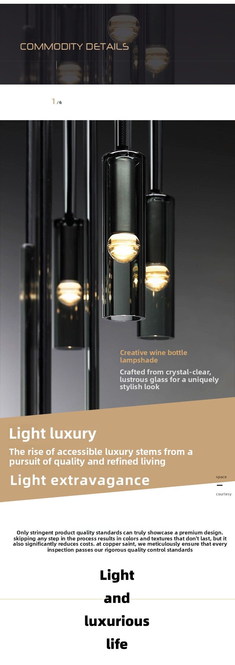 Postmodern Minimalist Restaurant Bar Bedroom Bedside Lamp Nordic Light Luxury Creative Crystal Wine Bottle Chandelier_voghion.com