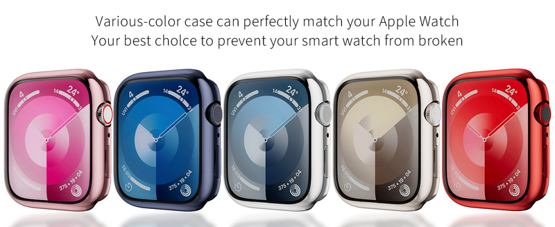 Case For IWatch 42mm 46mm 41mm 45mm 40mm 44mm Screen Protector Cover Soft TPU Bumper For IWatch Series 10/9/8/7/6/5/4/SE_voghion.com