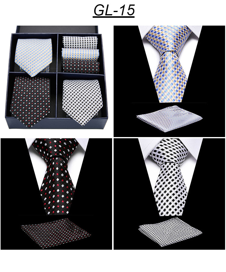 Men's Ties & Handkerchiefs square 7-piece suit high-end suit small square scarf retro pattern groom wedding_voghion.com