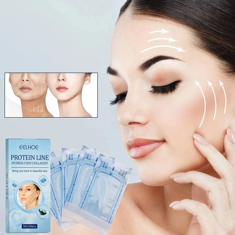 Linea proteica Collagene Assorbibile Lifting Filo Antirughe V-face Lifting Rassodante Schiarente Linee sottili Filler Viso Anti-invecchiamento_voghion.com