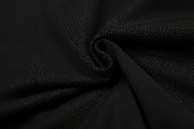 Moletom com capuz e zíper de inspiração vintage com gola de pele sintética e letras bordadas, corte curto de cintura alta, preto, M-GG, pulôver retrô de streetwear Y2K_voghion.com