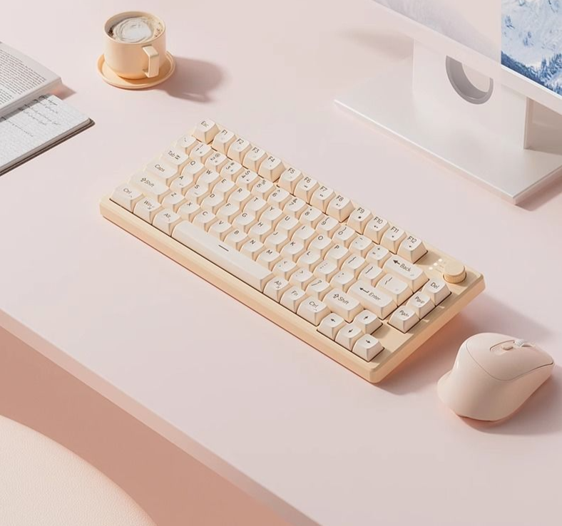 Ultracicha klawiatura do gier przewodowa z membraną, mechaniczna, do e-sportu dla dziewczyn, komputer biurowy, laptop, do pisania, dedykowana_voghion.com
