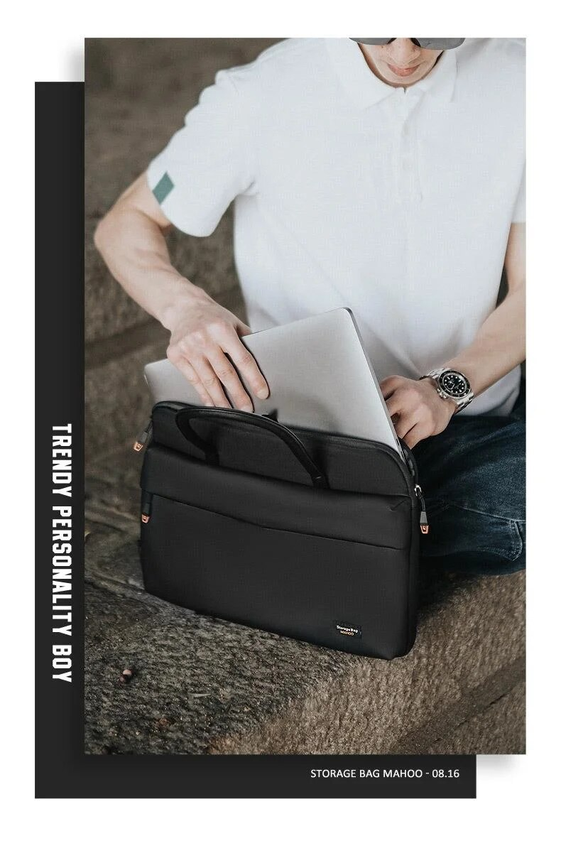 Laptoptaske Bærbar Macbook 13,3-tommer Computertaske Notebook iPad Opbevaringstaske Enkel 15,6-tommer 14-tommer Indvendig ærmetaske_voghion.com