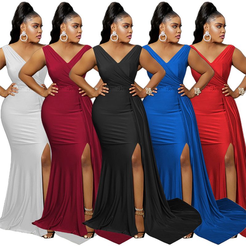 Women's Clothing Ball Gown Evening Dress Elegant Sexy Floor Length Dress Female_voghion.com