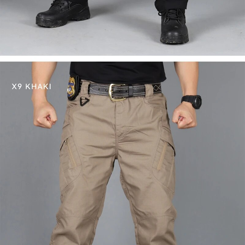 Pantaloni cargo tattici da uomo, pantaloni da combattimento, pantaloni militari dell'esercito, tasche multiple, pantaloni casual da lavoro, escursionismo, taglia forte 6XL_voghion.com