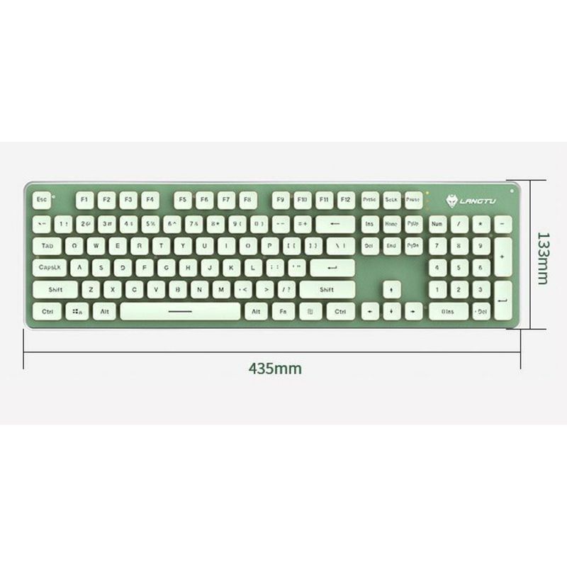 LT820 Ultra-Quiet Mechanical Feel Wired Illuminated Computer Tablet Girls Office Keyboard And Mouse Set Wireless_voghion.com
