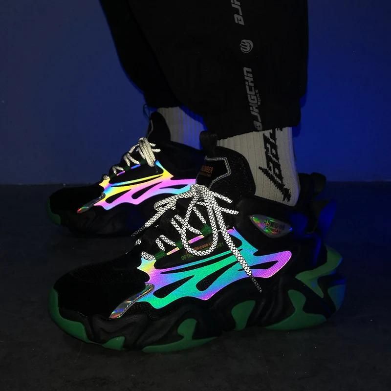 Sportschuhe Herren Free Custom Man Fashion Sports Sneakers Dicke Sohle Chunky Luminous Laufschuhe für Herren Runner_voghion.com
