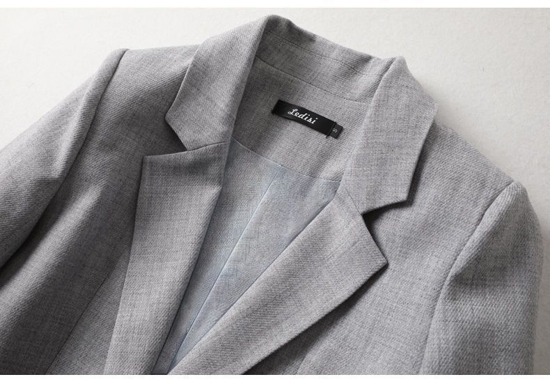 Blazer da donna - Giacca oversize con bottoni e maniche a principessa, blazer casual alla moda per primavera/autunno_voghion.com