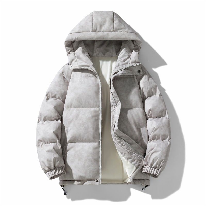 Nordmann 2025 Winter New Unisex Simple Hooded Jacket Warm Cold-Resistant Fashion Versatile Cotton Coat_voghion.com