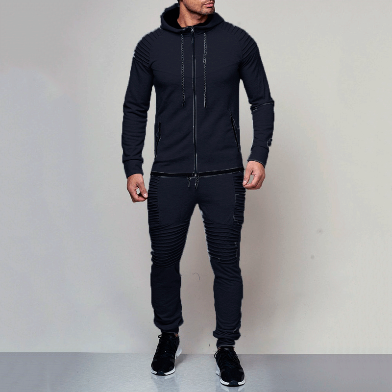 Îmbrăcăminte bărbătească Nou pentru bărbați Sporturi în aer liber Agrement Pulover Culoare Solidă Cardigan Top Set_voghion.com