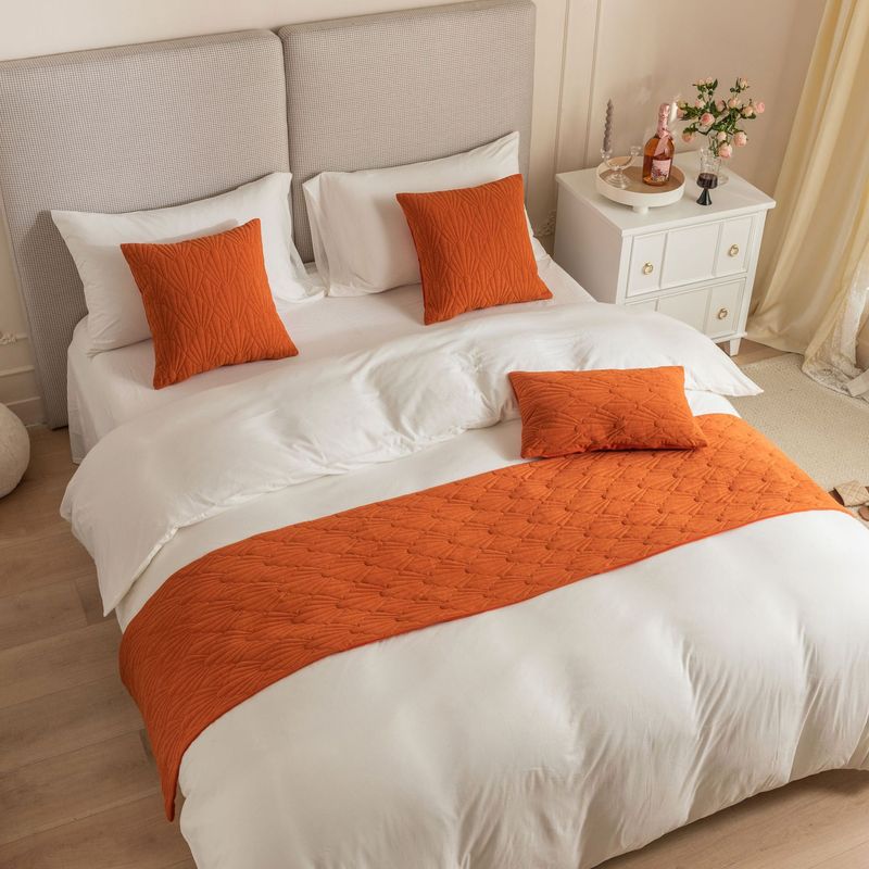 Nueva toalla de cama de terciopelo holandés con patrón de concha súper suave para hotel de alojamiento familiar_voghion.com