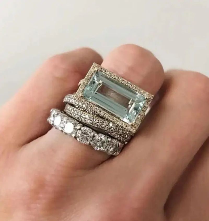 Anello di fidanzamento da donna di lusso, fresco, alla moda, creativo, di alta qualità, con tre strati di zirconi_voghion.com