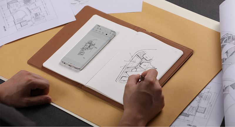 2-in-1 Digital Notebook Drawing With Battery-free Pen, Bluetooth Wireless Paper Tablet Electronic Writing Pad_voghion.com