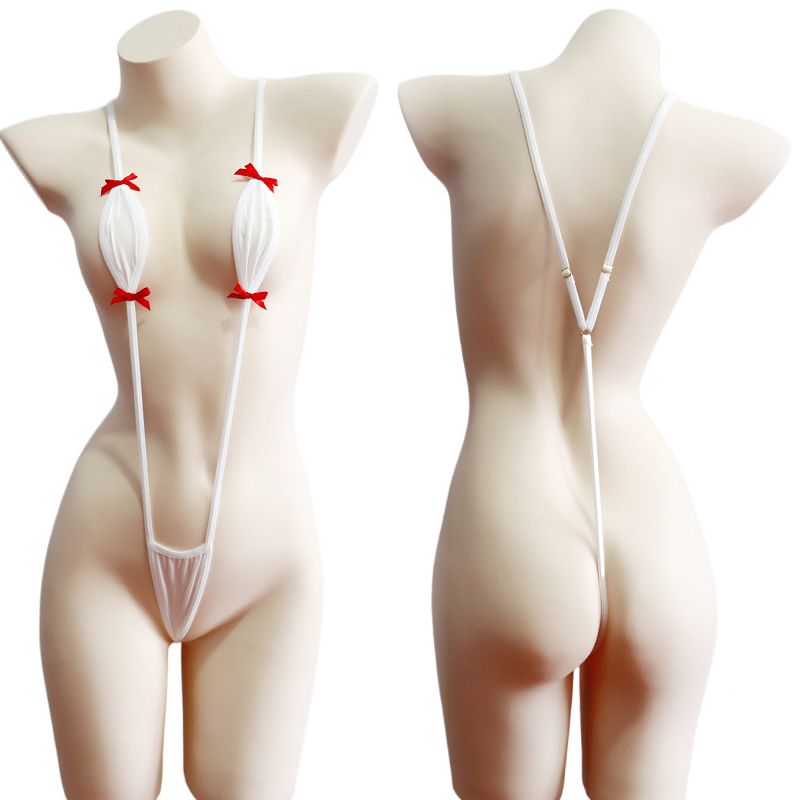 Japanesche Stil Sukumizu Eendeel Bikini Dräi-Punkt-Enk Badekostüm Bett Witzeg Sexy Intimkostüm Ausgesat SM_voghion.com