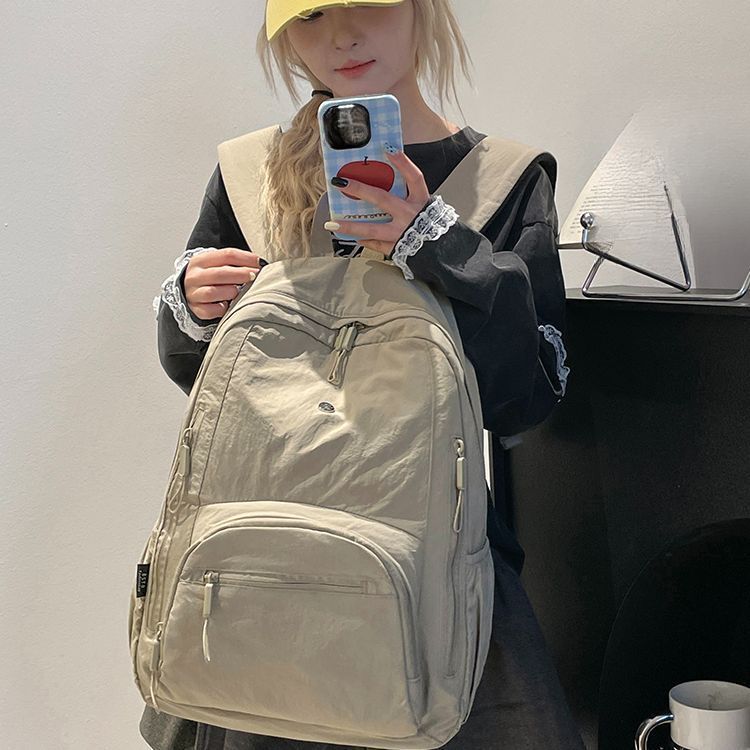 Zaino da viaggio coreano casual di grande capacità, borsa per studenti, scuola, ultraleggero, impermeabile, alla moda, versatile, primavera ed estate 2025_voghion.com