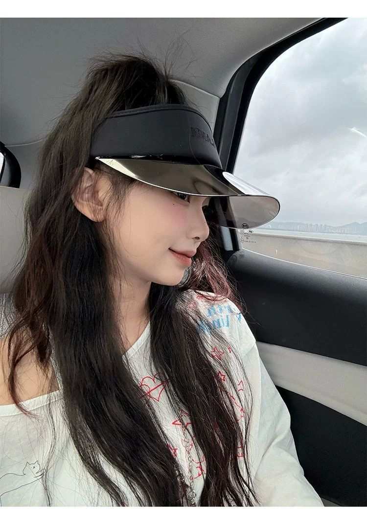 Cappellino estivo con protezione UV, per sport all'aria aperta, casual, da uomo e da donna, con parte superiore vuota, di Niche_voghion.com