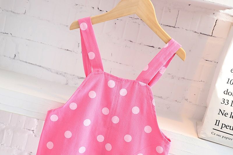 Pantaloni zaino da bambina autunno 2024 felpa con cappuccio a maniche lunghe set due pezzi per bambini moda casual a pois_voghion.com