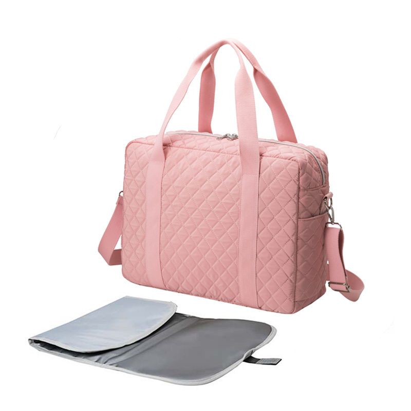 Koreanische Ins Neue Plaid Tragbare Leichte Mutter Und Baby Tasche, Reise Große Kapazität Mama Tasche MOMMY BAG_voghion.com