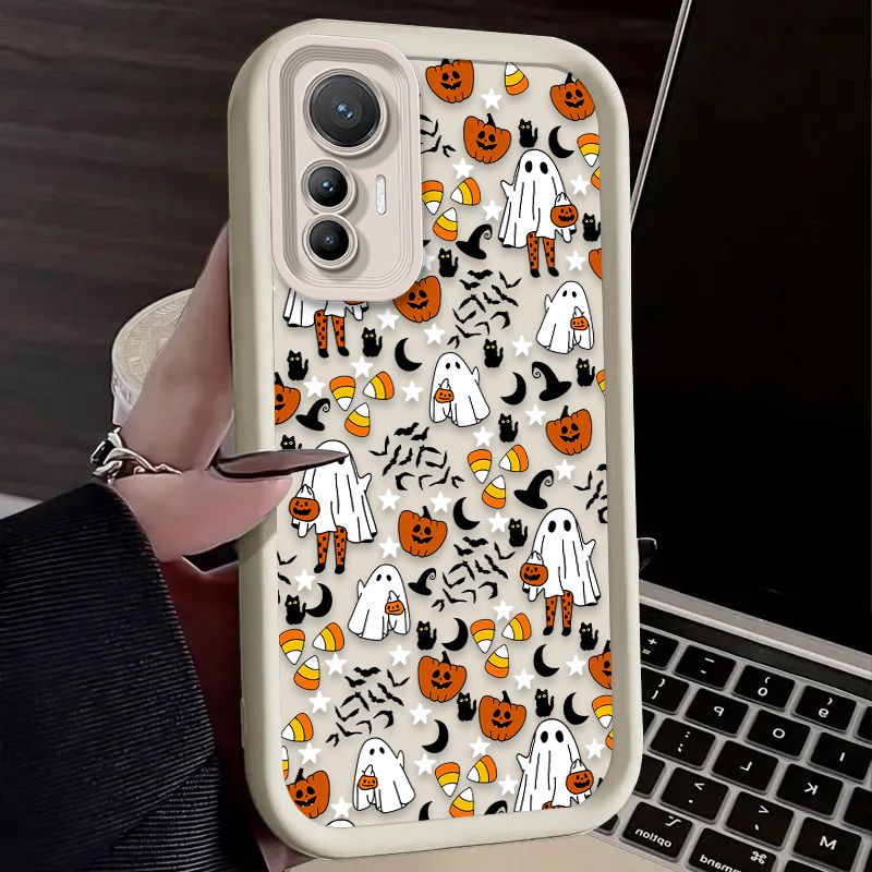 Lustige Halloween Nette Geist Fall Für Xiaomi 14T 13T 12T 11T 13 12 11 Lite 5G NE POCO X6 X5 F6 F5 F3 X4 GT X3 NFC M5S M6 Pro 4G_voghion.com