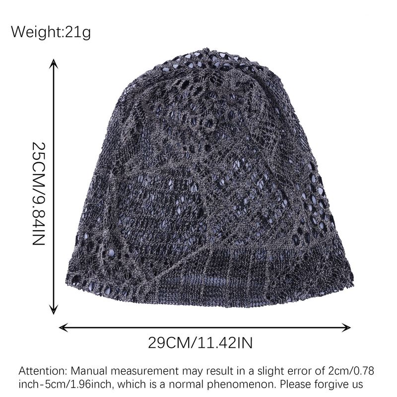 Breathable Hollow Pattern Pile Hat – Women's Summer Pullover For Shopping & Leisure (Fashionable Retro Style)_voghion.com