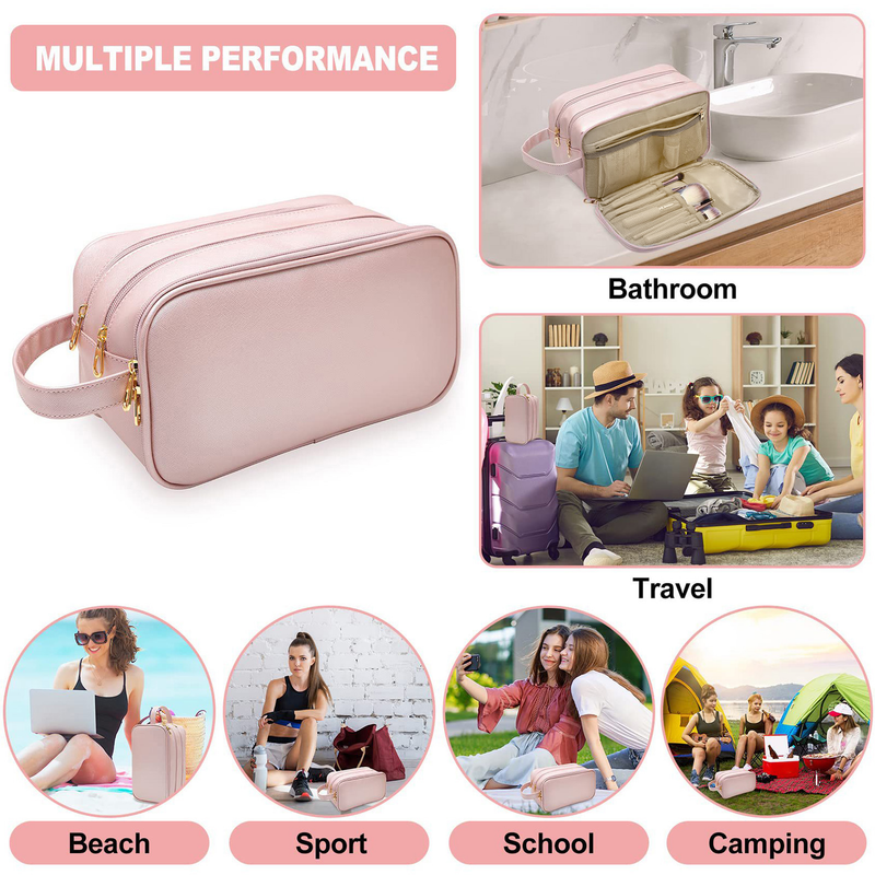 Kjiuyou Kosmetesch Bag Multi Interieur Pocket Raimlech Kapazitéit Lieder Multilayer Toilettebeutel fir alldeeglech Benotzung_voghion.com
