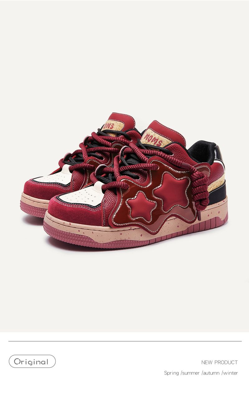 Stars bread shoes fashion shoes men and women the same couple style board shoes_voghion.com