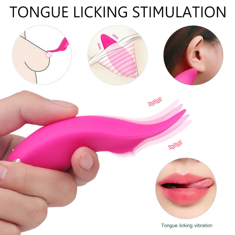 Zabawki erotyczne Wibratory łechtaczki Stymulator łechtaczki Mały masażer do lizania języka Zmysłowe gry Oralna zabawka dla dorosłych dla_voghion.com