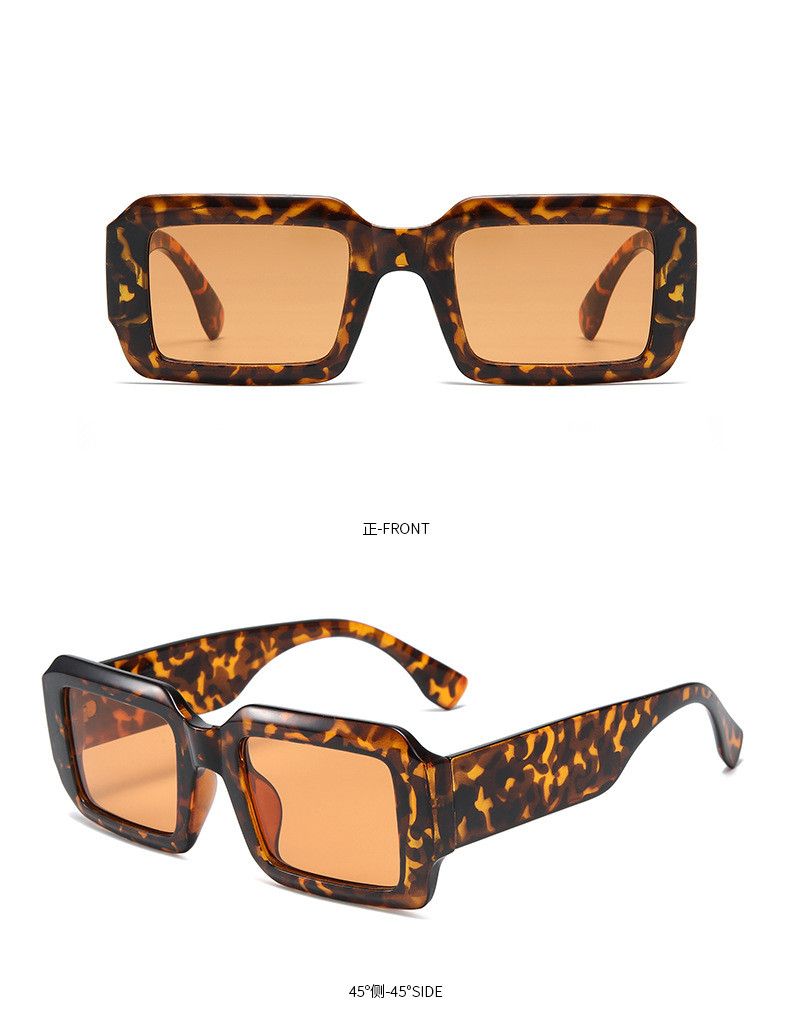 Nouveautés Combt Vintage Rectangle Mode Carré Couleur Bonbon Lunettes de Vue tendance ige Rétro Femmes Marque Design UV400 Lunettes de Soleil_voghion.com