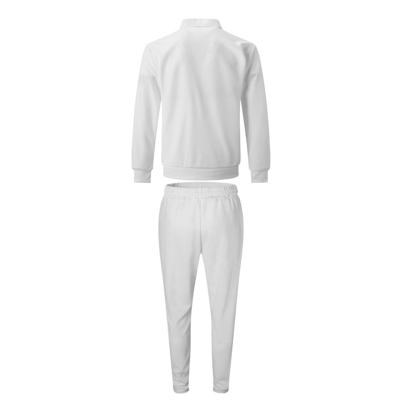 Giacca e pantaloni da uomo in tinta unita con cerniera, a nido d'ape, autunno_voghion.com