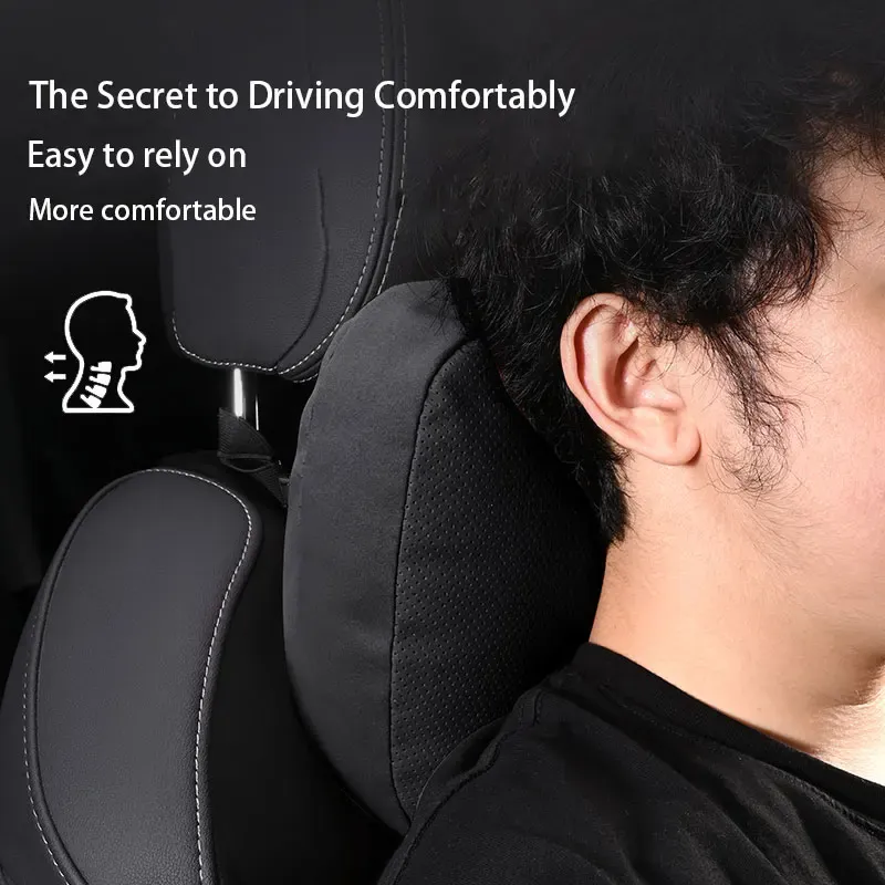 Cuscino per la testa del sedile in pelle scamosciata, cuscino morbido e confortevole, supporto lombare per auto Chery Jetour Traveler T2 2024 2025_voghion.com